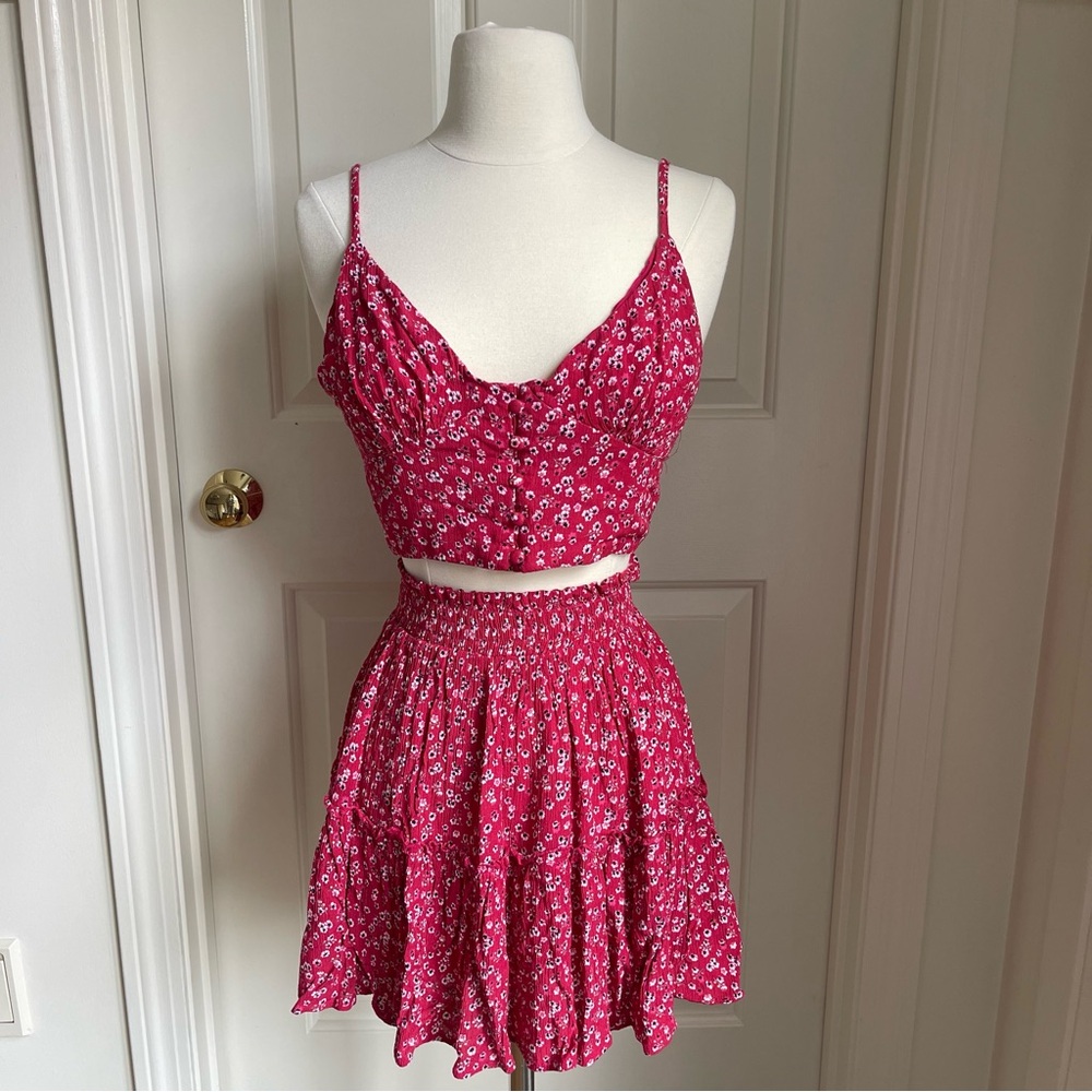 Princess Polly Red Floral Matching Set